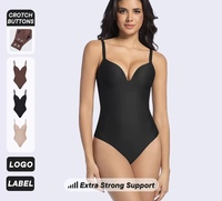 Shapewear Berkualitas Tinggi Fajas Girdle Tanpa Jahitan dengan Pengait Bahu yang Dapat Disesuaikan, Pengangkat Bokong, Bra Korset, Bodysuit Wanita