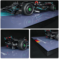 Panneau mural pour ensemble de construction de voiture de course Merc-AM Performance 4217111, dégradé de couleurs, décoration murale pour la maison/le bureau