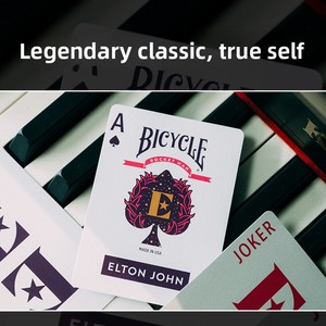 Bicycle X <span class=keywords><strong>Elton</strong></span> John - Cartas de juego oficiales, mazo coleccionable de la leyenda del rock, póker creativo con temática de cartas, venta al por mayor/al por menor - Product Image 2
