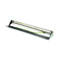 MT-4204 Panel Patch Tipe Kosong 19 Inci 12 24 Port 1u Panel Patch Kosong