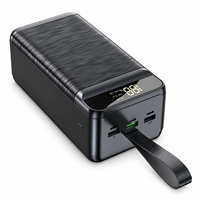 Chargeur de téléphone portable grande capacité 40000mAh 60000mAh, Power Bank avec lumière d'urgence, sangle de transport et sorties multiples