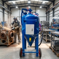 Machine de sablage robuste pour la restauration de surfaces d'équipements miniers