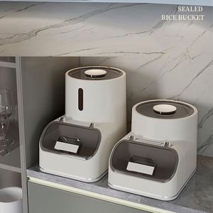 Moisture-Proof Plastic Seal Locking Lid <b>Food</b> Container Dry <b>Foods</b> Grains Bucket for Freshness Storage Boxes <b>Bins</b> - Product Image 1