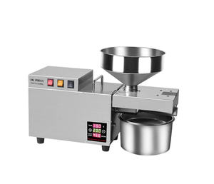 Máquina de prensa de aceite comercial S9S, prensa de aceite de semilla de sésamo y maní pequeña eléctrica, máquina de prensado en frío inteligente - Product Image 1