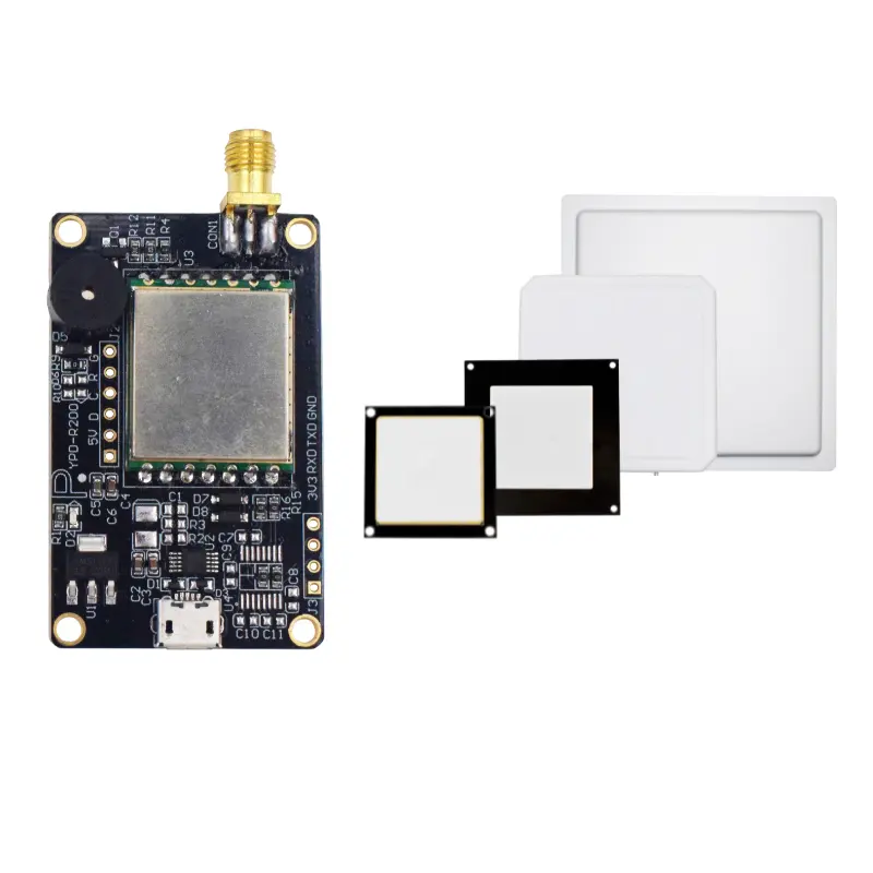 Uhf Rfid Module 860-960Mhz Ttl Uart Micro Usb Interfance 1 Poort Rfid Lezer Voor Arduino Epc Global Class 1 Gen2 / ISO18000-6 C