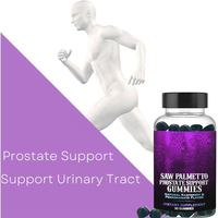 Gummies de soutien à la prostate et aux cheveux à base de palmier nain pour hommes - à base de plantes
