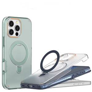 Custodia di lusso per <span class=keywords><strong>iPhone</strong></span> 16e 15 14 13 12 11 16 Pro Max <span class=keywords><strong>Cover</strong></span> magnetica antiurto custodia rigida <span class=keywords><strong>trasparente</strong></span> opaca - Product Image 4