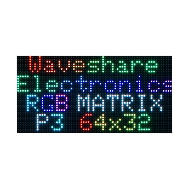 Original Brand RGB Full-Color LED Matrix Panel 6432 Pixels 2048 3mm Pitch Adjustable Brightness Supports Raspberry Pi/Pi