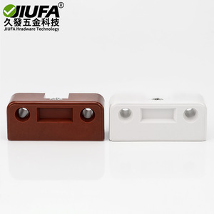 Jiufa 90 Degree Corner Connector Plastic <b>Cabinet</b> Bracket For Cupboard Furniture Joining Fixing Support White Brown <b>Black</b> - Product Image 3
