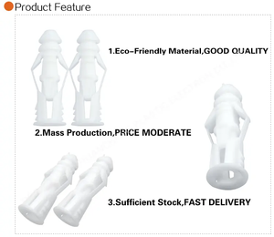 สมอเรือพลาสติกสำหรับยึดผนัง drywall สำหรับสกรูทนทานและมีสไตล์ - Product Image 5