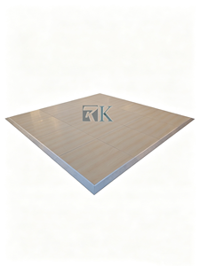 Pista de Baile para Bodas y Fiestas, Instalación Rápida, Piso de Baile Portátil con Aspecto de Madera y Marco de Aluminio en Venta - Product Image 1