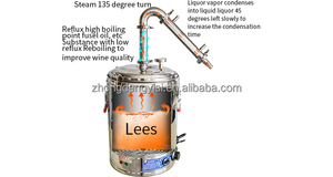 Destilador de Alcohol Eléctrico de Acero Inoxidable de 25L, Destilador de Whisky y Brandy de Fresa, Máquina para Hacer Ron - Product Image 4