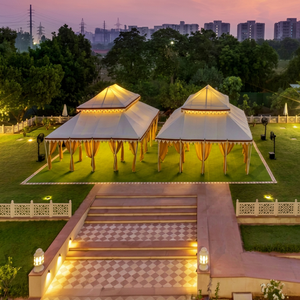 Luxury Maharaja Royal Wedding Event <b>Tent</b> Handcrafted Premium Outdoor Waterproof PVC Double Layer MS Iron <b>Frame</b> Pavilion - Product Image 1