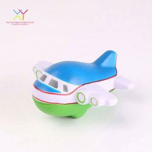 Balle anti-stress en mousse PU en forme d'avion avec logo personnalisé - Product Image 2
