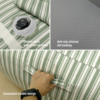 Canapé gonflable rayé moderne, imperméable, pour le camping, la terrasse, la cour et le jardin
