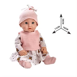 16 inch bé búp bê đồ chơi với các phụ kiện bao gồm búp bê chai, bộ đồ ăn, Teether, Hat - Product Image 2