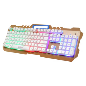 Full Size RGB Backlit Wired <b>Keyboard</b> 104 Keys Membrane Desktop USB Type A Plastic Standard Style - Product Image 1