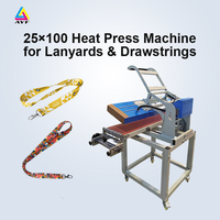 Presse à chaud manuelle multicolore AYF nouvelle 25*100 cm 10x40 pouces pour l'impression de lanières et de vêtements 2500W Garantie 1 an