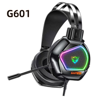 Headset Gaming PC Stereo HIFI RGB Luminous JERTECH Factory G907 dengan Mic, Over-ear, Kabel, dan Tahan Air