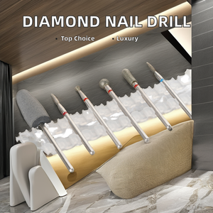 Mata bor kuku putar elektrik <span class=keywords><strong>3</strong></span>/32 inci profesional mata bor kutikula berlian Rusia Efile api keselamatan kuku grosir - Product Image 2