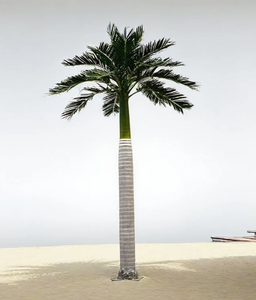 Grande palma tropicale sempreverde artificiale fatto a mano re cocco pianta di palma finto albero decorazione per interni all'aperto - Product Image 4