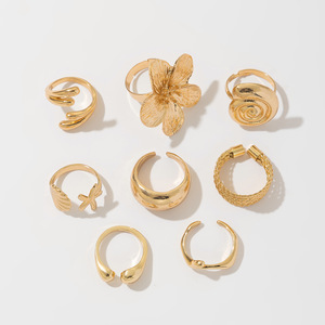 欧美波西米亚海星镀金合金簇状戒指复古时尚女式首饰 - Product Image 5
