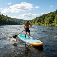 Bateau de pêche gonflable de haute qualité, planche de SUP en PVC, écologique, léger, durable, stable, pour 1-2 personnes, idéal pour la dérive