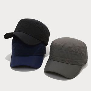 <b>Flat</b> Top Captain Hat <b>Men</b> Spring Summer Thin Fast Dry Breathable Baseball <b>Cap</b> Women Outdoor Climbing Sport Sun Baseball <b>Cap</b> - Product Image 3