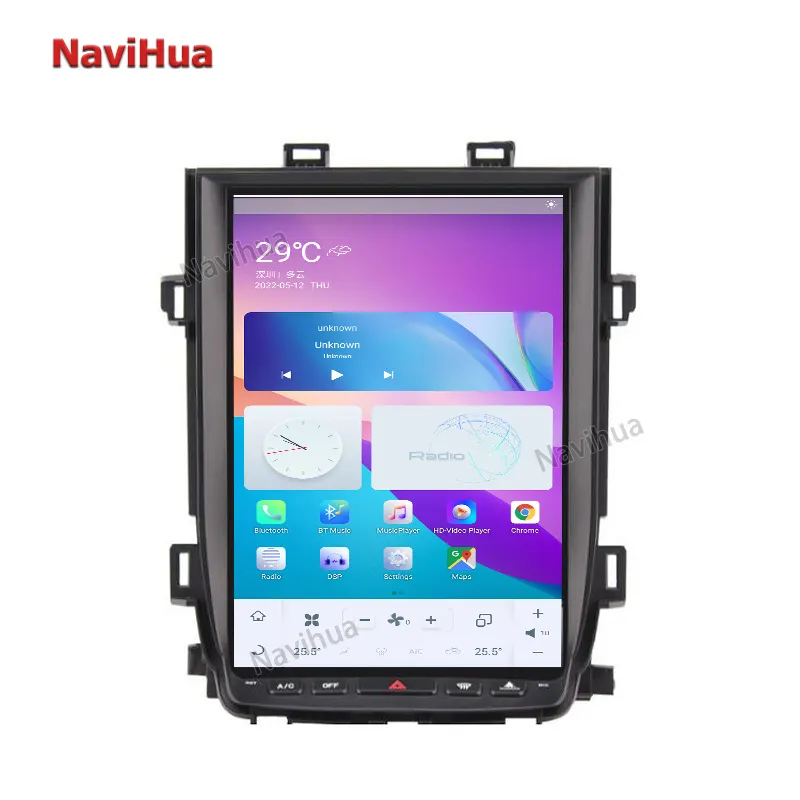 NaviHua Multimedia Android Autoradio Stereo Vertikaler Bildschirm GPS-Navigation Auto Head Unit Monitor Für Toyota Alphard 20