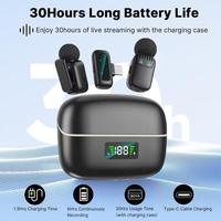 Microphone sans fil de type C MINI 8, micro-cravate à clipser pour les réunions en ligne