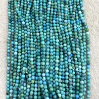 Perles Rondes Naturelles de Guérison en Turquoise pour la Fabrication de Bijoux, Colliers et Bracelets