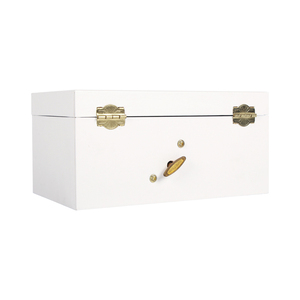 Caja de música de bailarina de madera de lujo de 7 pulgadas, joyero blanco puro personalizado con canción de manivela para regalos de cumpleaños - Product Image 6