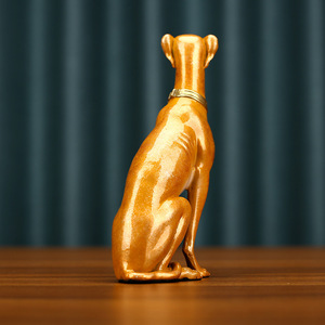 Copper World Greyhound Zodiac Dog Ornament For Home Office <b>Table</b> Decor <b>Birthday</b> Gift - Product Image 3