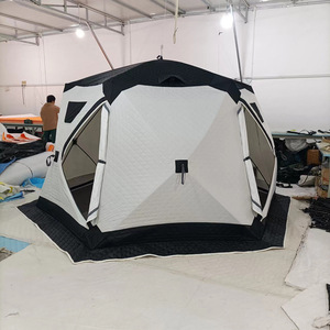 Tente de pêche hivernale sur glace pour le camping et la pêche, <span class=keywords><strong>abri</strong></span> chaud extérieur coupe-vent et résistant à la pluie pour <span class=keywords><strong>plus</strong></span> de personnes - Product Image 3