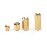 Entretoises hexagonales filetées femelle-femelle en laiton M2, M2.5, M3, M4, M5, M6 pour montage de circuits imprimés