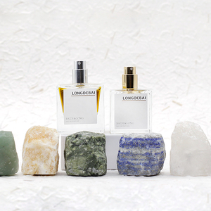 High-end Luxury New Design Square <b>Perfume</b> <b>Bottle</b> 20ml <b>30ml</b> 50ml 100ml Empty Glass <b>Perfume</b> <b>Bottles</b> with Stone Cap - Product Image 4