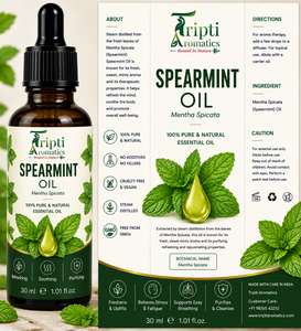 Natural Spearmint Essential Oil for Hair Care Formulations Suitable for Hair Styling Products Shampoo Conditioner Hair Oil Blend - Product Image 2