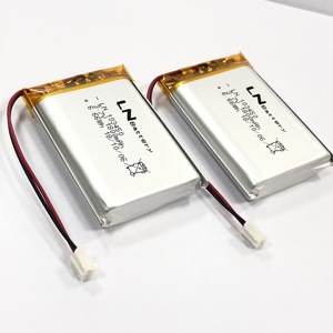 맞춤형 2000Mah 1800Mah <span class=keywords><strong>3.7V</strong></span> 충전식 리튬 폴리머 배터리 (Pcb 및 Jst 커넥터 103450 리튬 이온 배터리) - Product Image 3