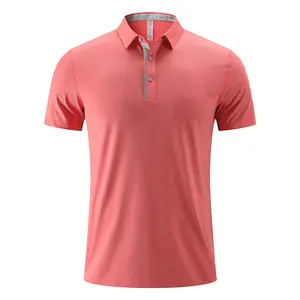 Custom Logo EU size summer season breathable quick dry polyester material design golf polo shirts