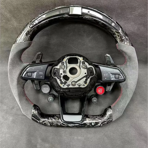 <span class=keywords><strong>Volante</strong></span> de botón de inicio LED de carbono forjado personalizado para Audi R8 TT Q6 Q7 A3 A7 <span class=keywords><strong>A4</strong></span> A5 B8 B9 S4 A6 C7RS Q5 versión deportiva de 4 botones - Product Image 6