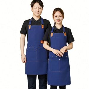 Tablier de travail personnalisé pour salon de beauté, uniforme de restaurant, uniformes d'hôtel, tabliers pour femmes - Product Image 1