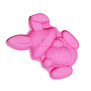 Easter Bunny Cake Mold 2Pc Food Grade Silicone Baking Tray Rabbit Shape For Family Use - Product Image 4