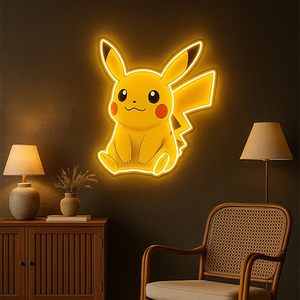 Letrero LED <span class=keywords><strong>de</strong></span> Pokeball, Letrero <span class=keywords><strong>de</strong></span> Neón <span class=keywords><strong>de</strong></span> Pez Koi, Decoración <span class=keywords><strong>de</strong></span> Dormitorio con Videojuegos, Luz <span class=keywords><strong>de</strong></span> Neón Personalizada con Impresión UV <span class=keywords><strong>de</strong></span> Animales Salvajes, Decoración <span class=keywords><strong>de</strong></span> Pared para el Hogar - Product Image 3
