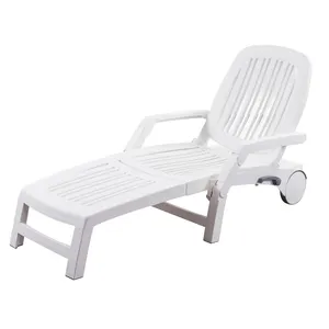 Wholesale outdoor plastic folding relax sleeping chair