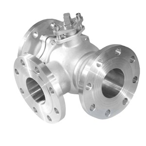 Válvula de Bola Flotante de Tres Vías con Brida de Acero Inoxidable 304, Modelos Q44F/L Q45F/T, Reversora/Diversificadora, Tamaño de Puerto DN200, Resistente a Ácidos y Bases - Product Image 2