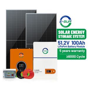 3.6KW 6.2KW Hybrid Solar Energy Storage Complete System 5KWH Lowest Price Including Inverter Battery Solar Power Panels Home