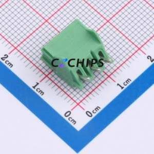 1988969 Screw Terminal Block Through hole Component (THT),P=3.5mm Connector 3.5mm Green Through Hole 3P - Product Image 2