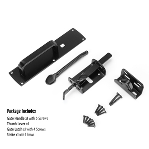 Phong Cách Hiện Đại Có Thể Điều Chỉnh Hàng Rào Thép Màu Đen Sơn Bột Cửa Thép Không Gỉ <span class=keywords><strong>Latch</strong></span> Ngón Tay Cái Cổng <span class=keywords><strong>Latch</strong></span> Cho Cửa Sổ Và Cửa - Product Image 2