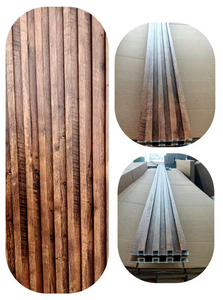 Revêtement mural en WPC imitation bois, directement de l'usine, pour le marché américain, isolation thermique, panneau mural décoratif - Product Image 6