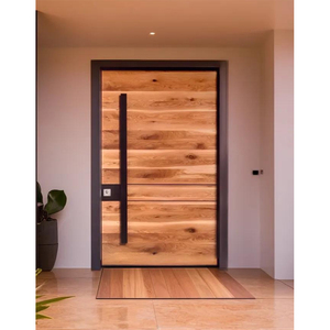 Porte d'entrée double en bois massif pour <span class=keywords><strong>maison</strong></span> de luxe - Product Image 5